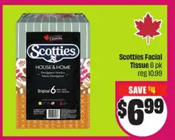 Chalo FreshCo Scotties Facial Tissue 6 pk offer
