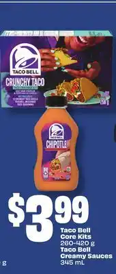 Chalo FreshCo Taco Bell Core Kits-420 g Taco 260 Bell Creamy Sauces 345 mL offer