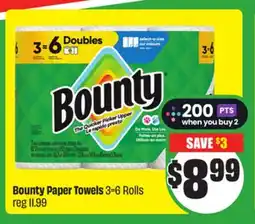 Chalo FreshCo Bounty Paper Towels 3 = 6 Rolls offer