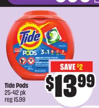 Chalo FreshCo Tide Pods 25-42 pk offer