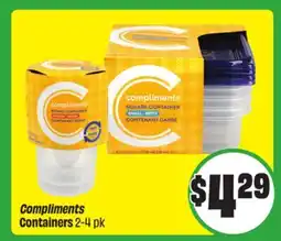 Chalo FreshCo Compliments Containers 2-4 pk offer