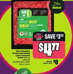 Chalo FreshCo Our Promise Grass Fed Halal Lean Ground Beef 450 g offer