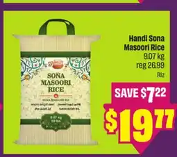 Chalo FreshCo Handi Sona Masoori Rice 9.07 kg offer