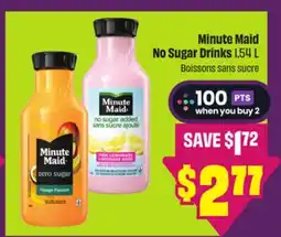 Chalo FreshCo Minute Maid No Sugar Drinks 1.54 L offer