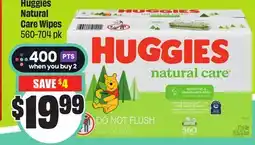 Chalo FreshCo Huggies Natural Care Wipes 560-704 pk offer