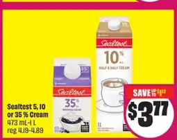Chalo FreshCo Sealtest 5, 10 or 35% Cream 473 mL-1 L offer