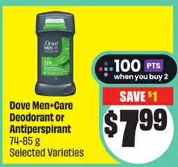 Chalo FreshCo Dove Men + Care Deodorant or Antiperspirant 74-85 g Selected Varieties offer