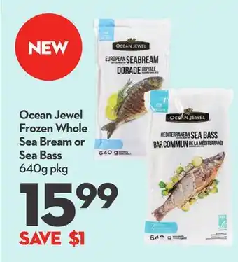 Longo's Ocean Jewel Frozen Whole Sea Bream or Sea Bass offer