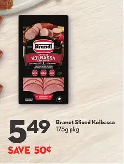 Longo's Brandt Sliced Kolbassa offer