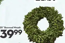 Longo's 20˝ Boxwood Wreath offer