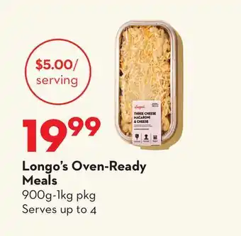 Longo's Longo's Oven-Ready Meals offer