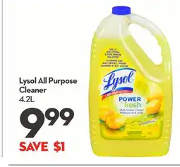 Longo's Lysol All Purpose Cleaner offer
