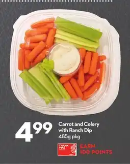 Longo's Carrot and Celery with Ranch Dip offer