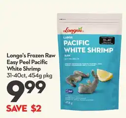 Longo's Longo's Frozen Raw Easy Peel Pacific White Shrimp offer
