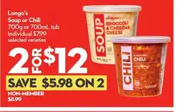 Longo's Longo's Soup or Chili offer