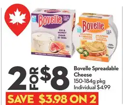 Longo's Bovelle Spreadable Cheese offer