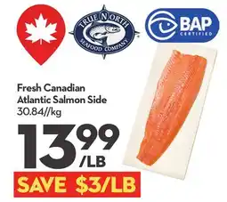 Longo's Fresh Canadian Atlantic Salmon Side offer
