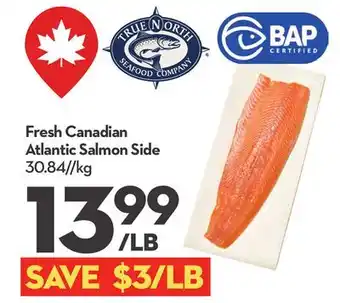 Longo's Fresh Canadian Atlantic Salmon Side offer