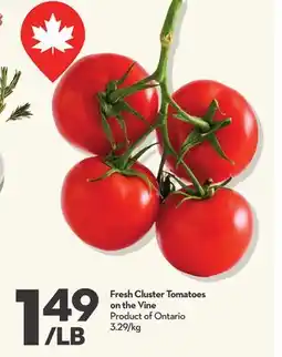Longo's Fresh Cluster Tomatoes on the Vine offer