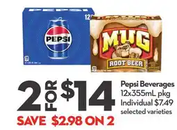 Longo's Pepsi Beverages offer