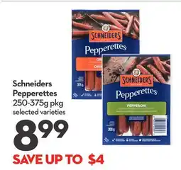 Longo's Schneiders Pepperettes offer