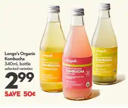 Longo's Organic Kombucha offer