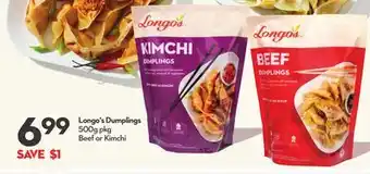 Longo's Longo's Dumplings offer