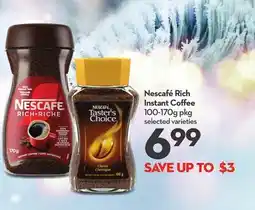 Longo's Nescafé Rich Instant Coffee offer