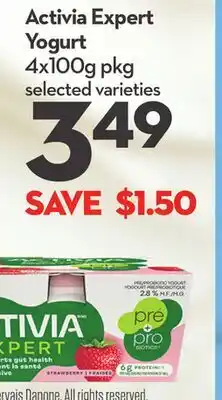 Longo's Activia Expert Yogurt offer