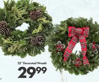 Longo's 22 Decorated Wreath offer
