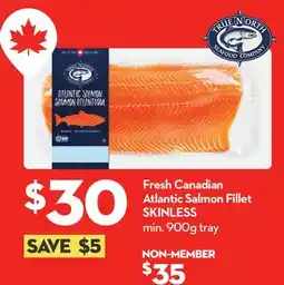 Longo's Fresh Canadian Atlantic Salmon Fillet SKINLESS offer