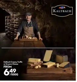 Longo's Kaltbach Creamy, Truffle or Gruyere Cheese offer