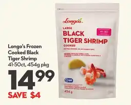 Longo's Longo's Frozen Cooked Black Tiger Shrimp offer