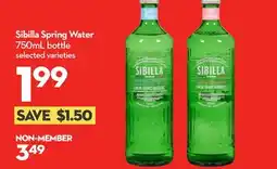Longo's Sibilla Spring Water offer
