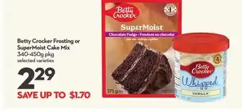 Longo's Betty Crocker Frosting or SuperMoist Cake Mix offer