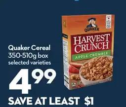 Longo's Quaker Cereal offer