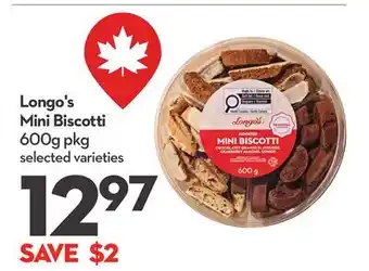 Longo's Longo's Mini Biscotti offer