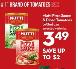 Longo's Mutti Pizza Sauce & Diced Tomatoes offer