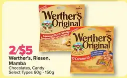 PharmaChoice Werther's, Riesen, Mamba Chocolates, Candy offer
