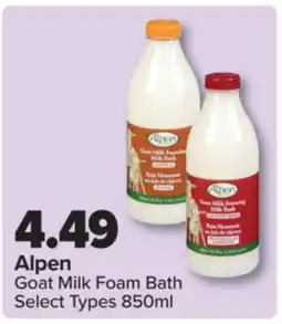 PharmaChoice Goat Milk Foam Bath 850ml offer