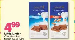 PharmaChoice Lindt, Lindor Chocolate Bar offer