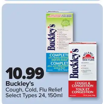 PharmaChoice Buckley's Cough, Cold, Flu Relief offer