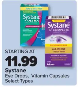 PharmaChoice Systane Eye Drops, Vitamin Capsules offer