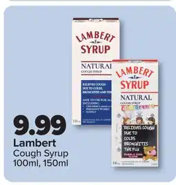 PharmaChoice Lambert Cough Syrup offer