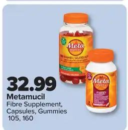 PharmaChoice Metamucil Fibre Supplement, Capsules, Gummies offer