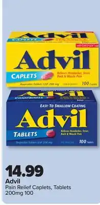 PharmaChoice Advil Pain Relief Caplets, Tablets 200mg offer