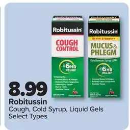 PharmaChoice Robitussin Cough, Cold Syrup, Liquid Gels Select Types offer
