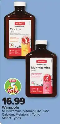 PharmaChoice Wampole Multivitamins, Vitamin B12, Zinc, Calcium, Melatonin, Tonic offer