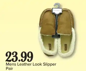 PharmaChoice Mens Leather Look Slipper offer