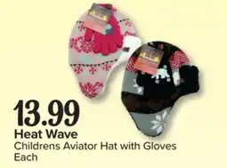 PharmaChoice Heat Wave Childrens Aviator Hat with Gloves offer